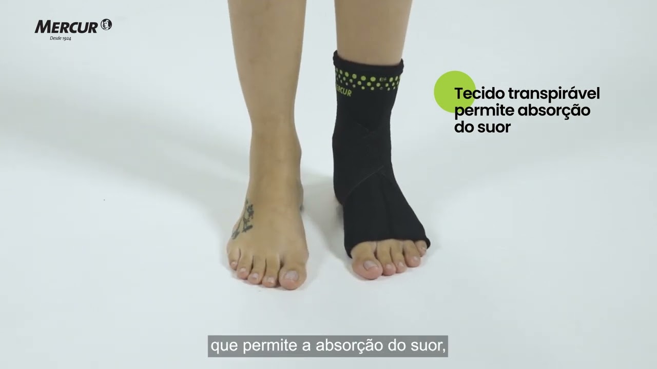 Tornozeleira de Termocompress&atilde;o com Cintas | Mercur