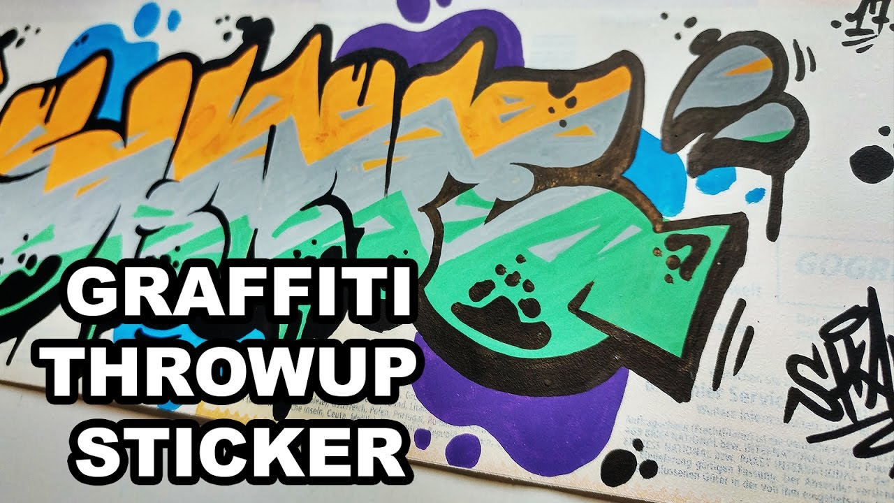 Graffiti Throwup Sticker 