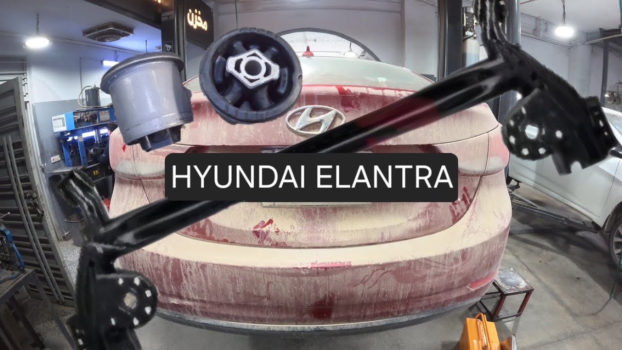 Reemplazo de bujes de la viga del eje trasero . Hyundai Elantra 2011-2016 especificaciones de torque