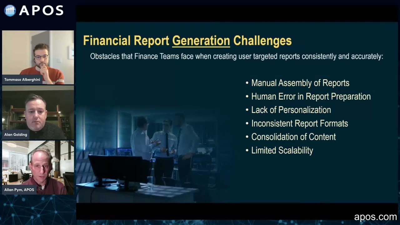 Common challenges with report generation and distribution - APOS Publisher for Cloud
