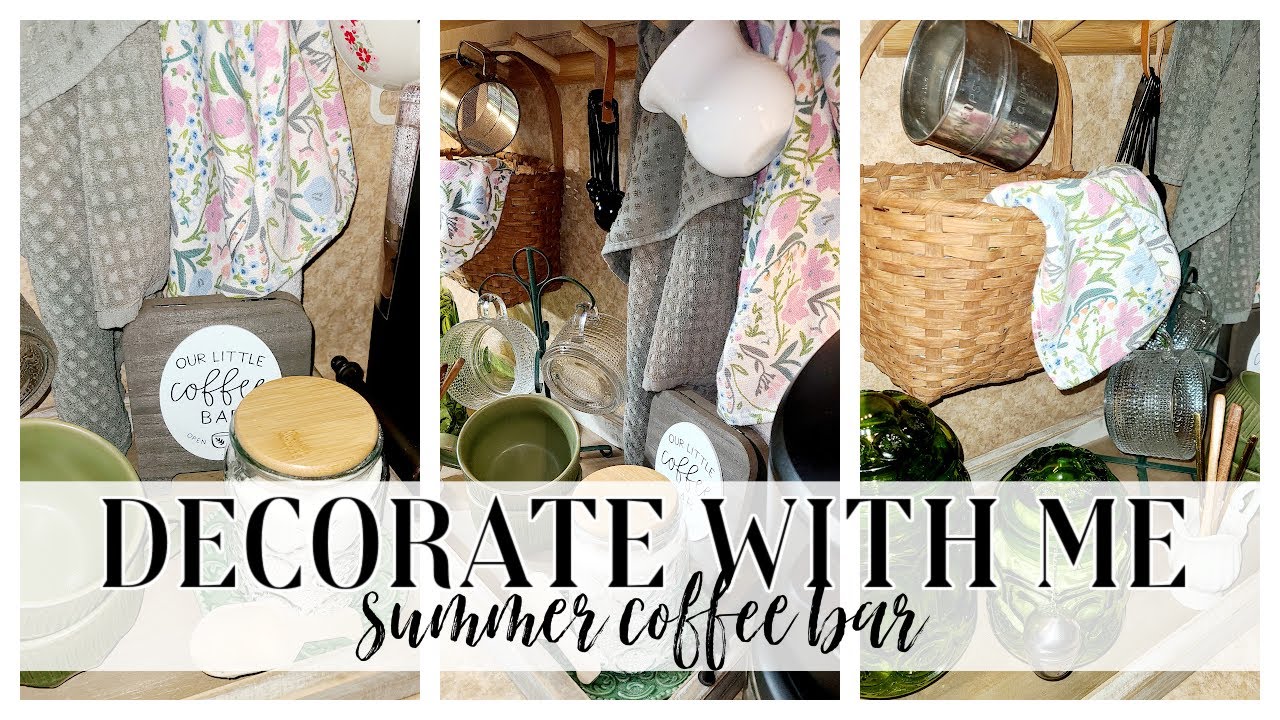 *NEW* SUMMER DECORATE WITH ME / VINTAGE INSPIRED COFFEE BAR IDEAS / ROBIN LANE LOWE