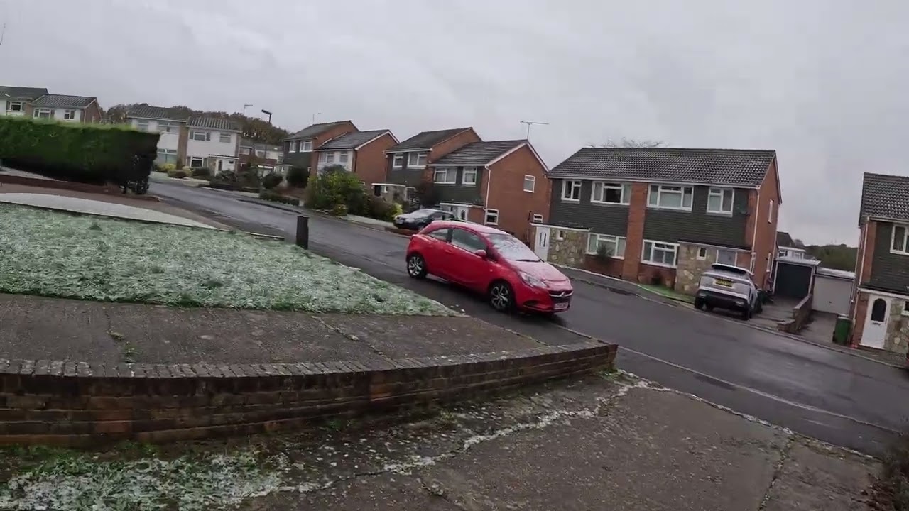 aftermath of snowfall