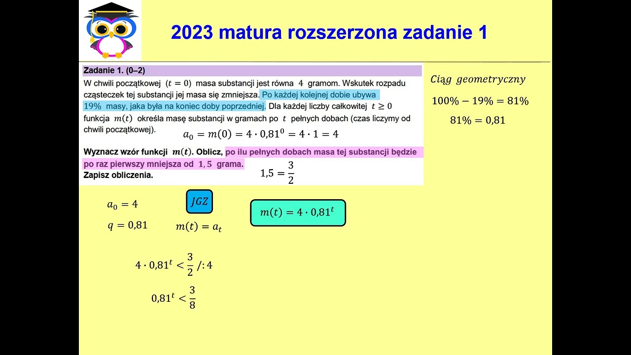 01 PR 2023 Matura matematyka poziom rozszerzony zadanie 1