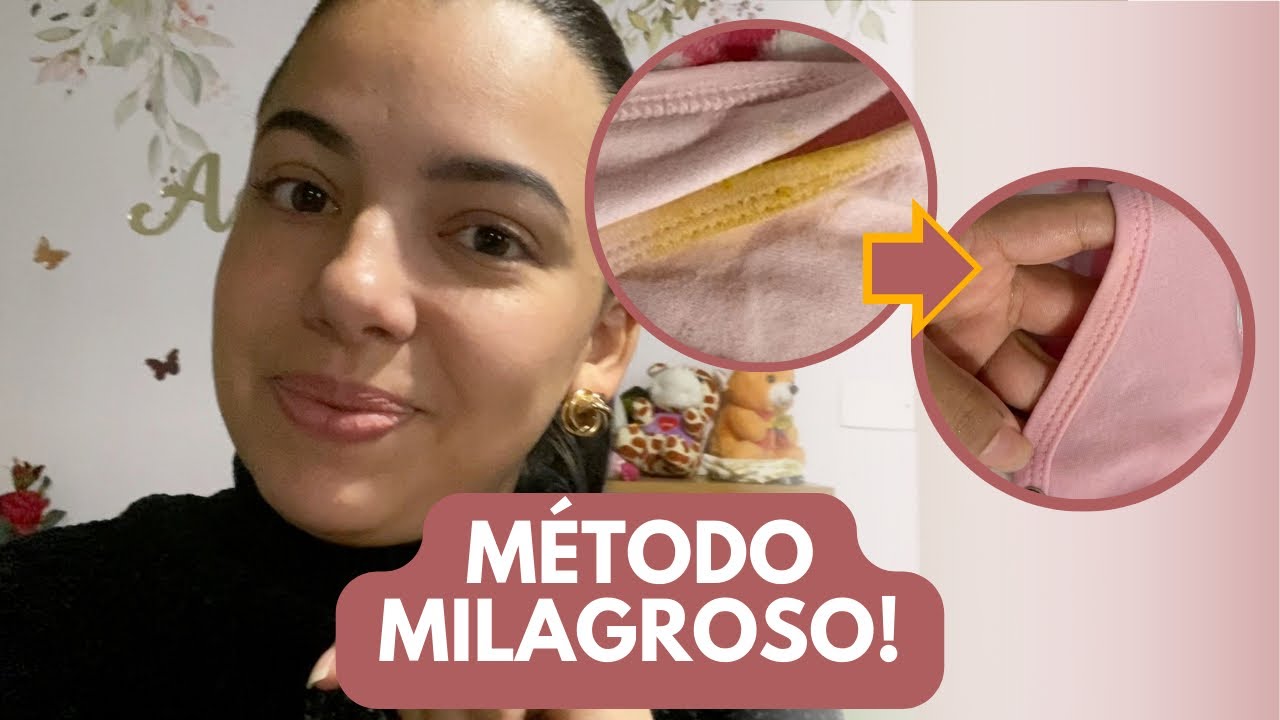 Como tirar MANCHA DE COCÔ da roupa do bebê | MÉTODO MILAGROSO!