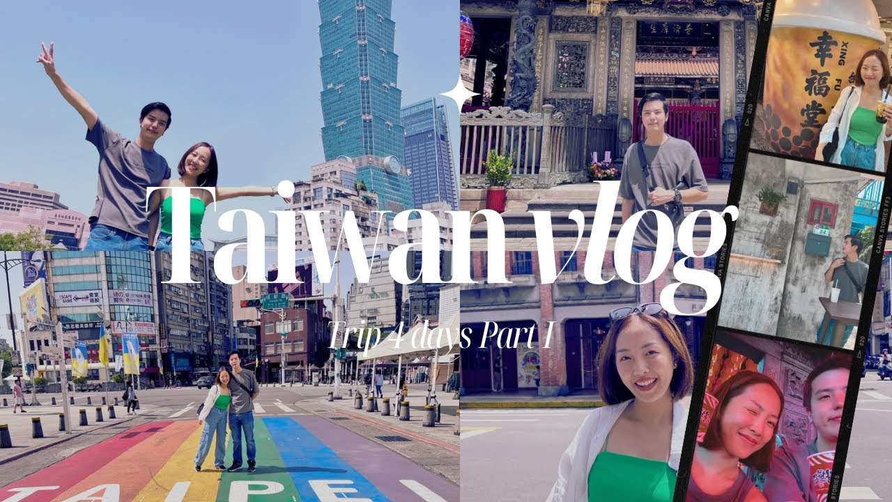 Taiwan vlog 2023 Part 1 เที่ยวไต้หวัน 4 วัน 3 คืน ครั้งแรก ตะลุยกิน เที่ยวไทเป หนำใจ🫶