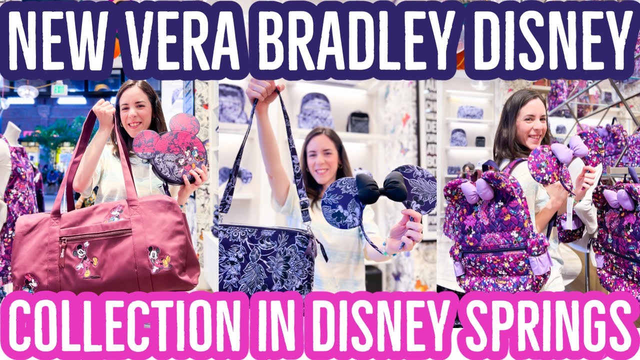 New VERA BRADLEY Disney Collection in Disney Springs | Mickey & Minnie Flirty Floral Collection