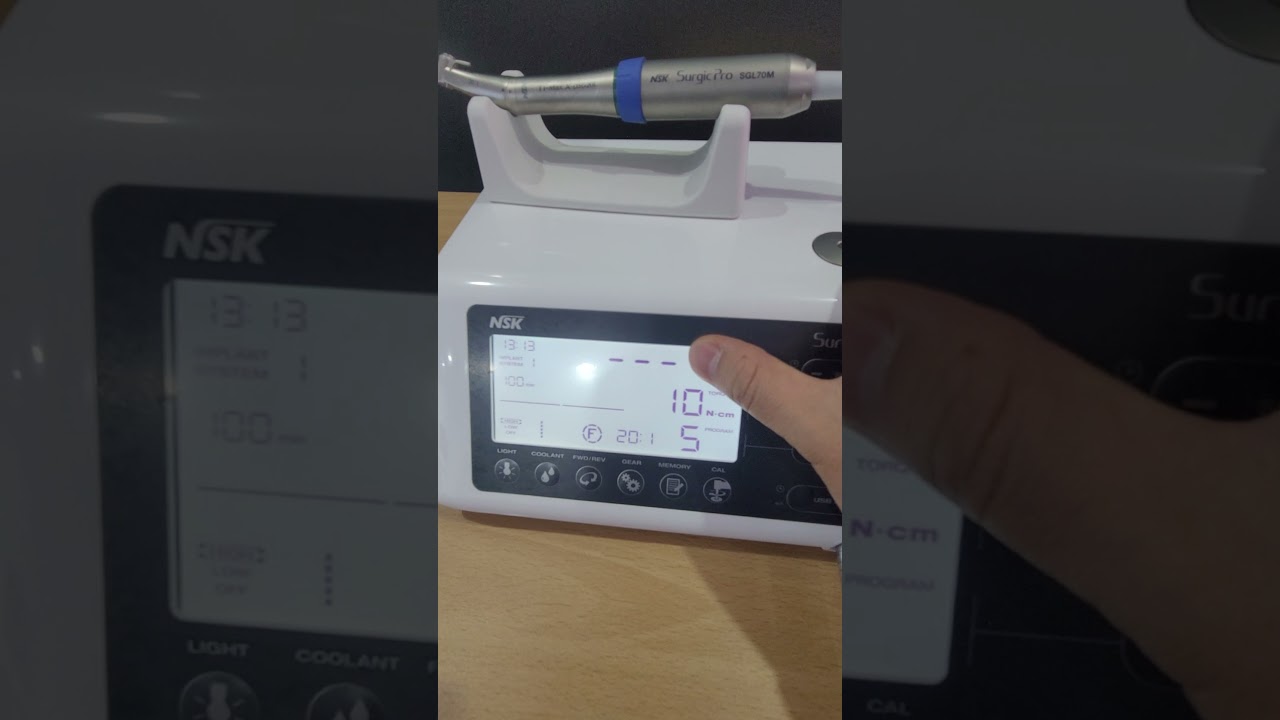 NSK Surgic Pro Plus 임플란트 엔진 program skeep 방법