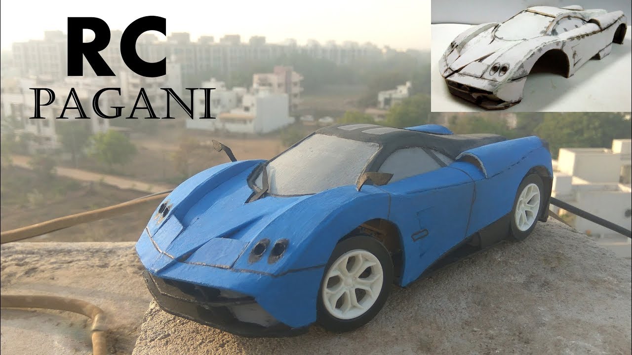 How To Make Car RC At Home |DIY Cardboard Electric Car |DC motor | PAGANI HUAYRA