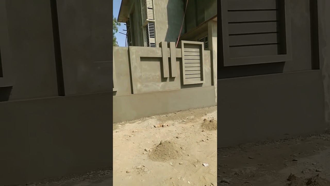 boundary wall design #shorts #trending #shortsfeed  #short