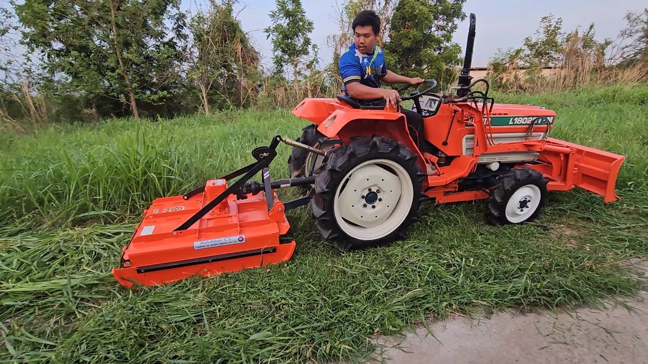 ❌️ขายแล้ว❌️KUBOTA L1802DT ใบดัน+หางตัดหญ้าใหม่ ราคา 125,000 สนใจ0822388443