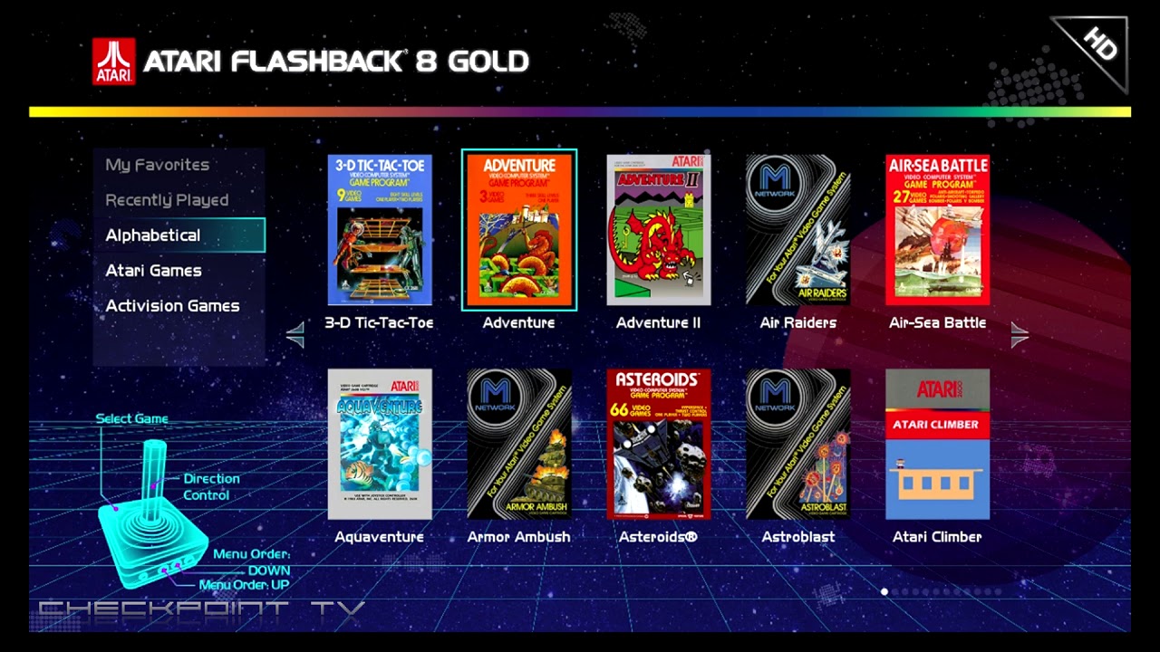 Atari Flashback Gold 8 - List of Games