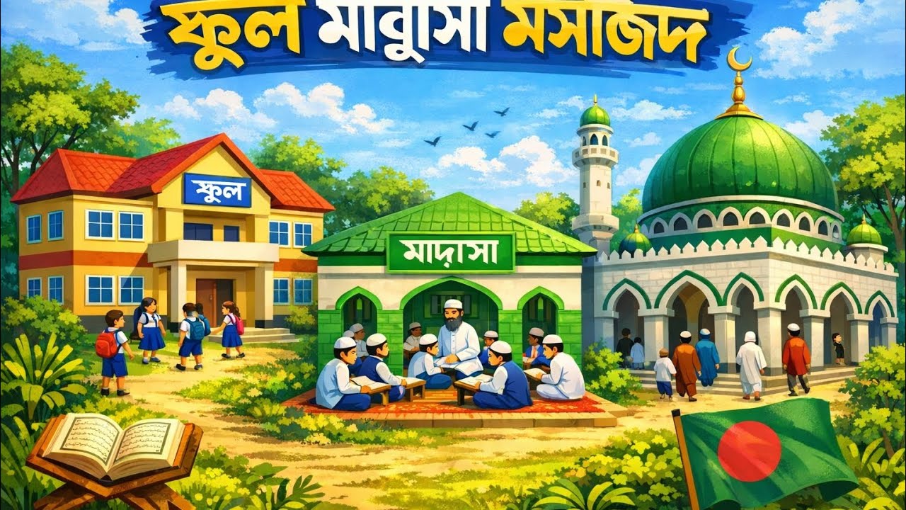 লাকসাম,দক্ষিন কান্দিরপাড়,পশ্চিম ফতেপুর গ্রাম সরকারি প্রাথমিক বিদ্যালয় দাখিল মাদ্রাসা,মসজিদ   