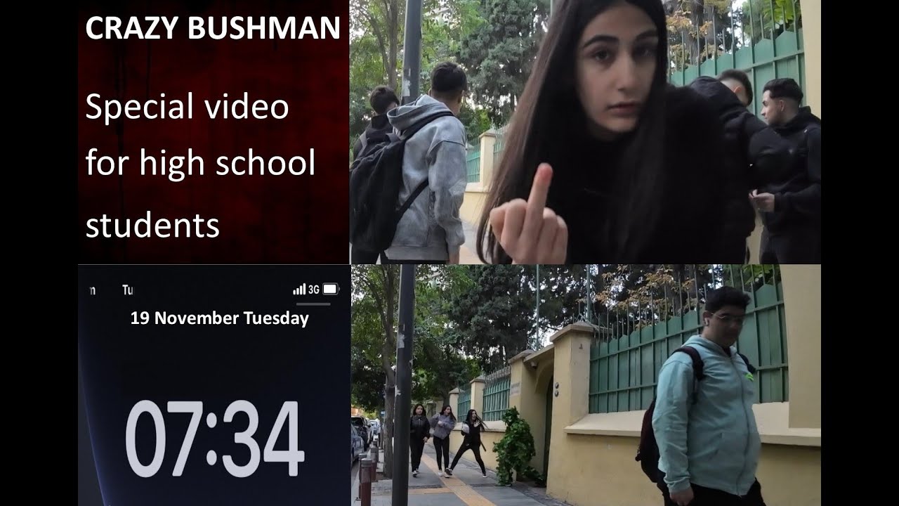 Epic Bushman: Scaring high school students in the morning