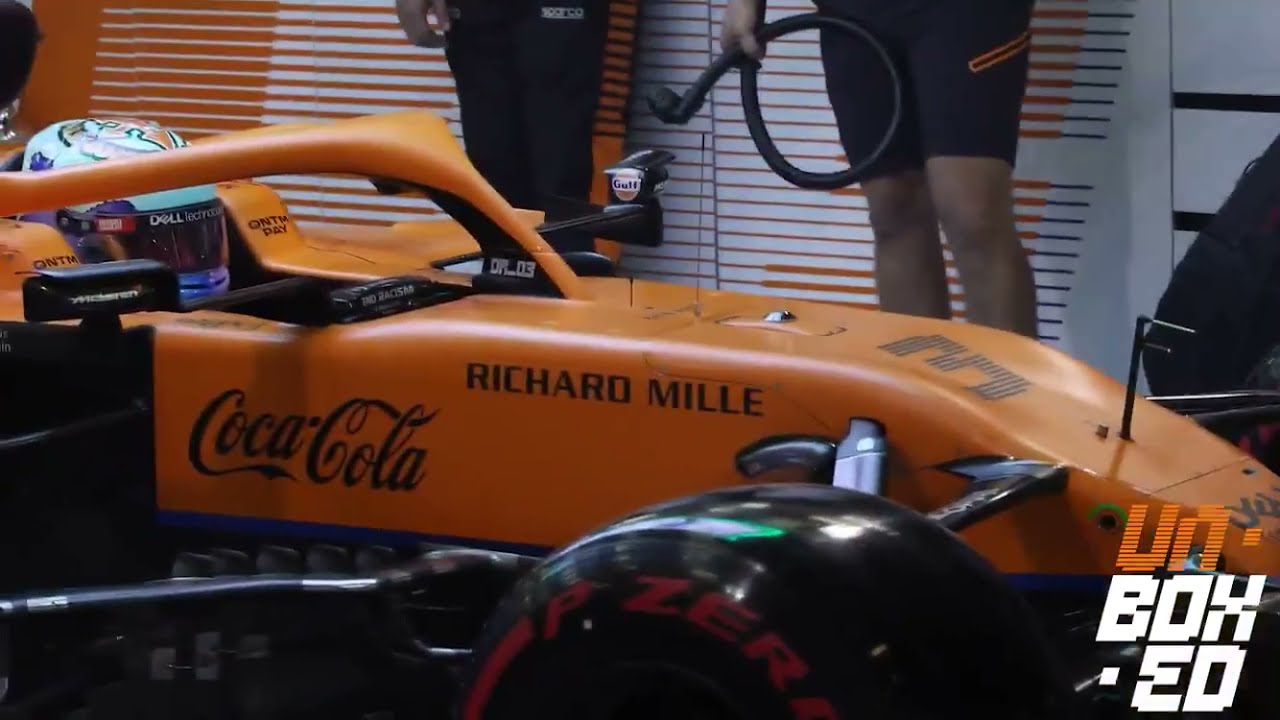 RAW ENGINE SOUND! The Mclaren F1 car is fired up ahead of the 2021 Bahrain Gp!