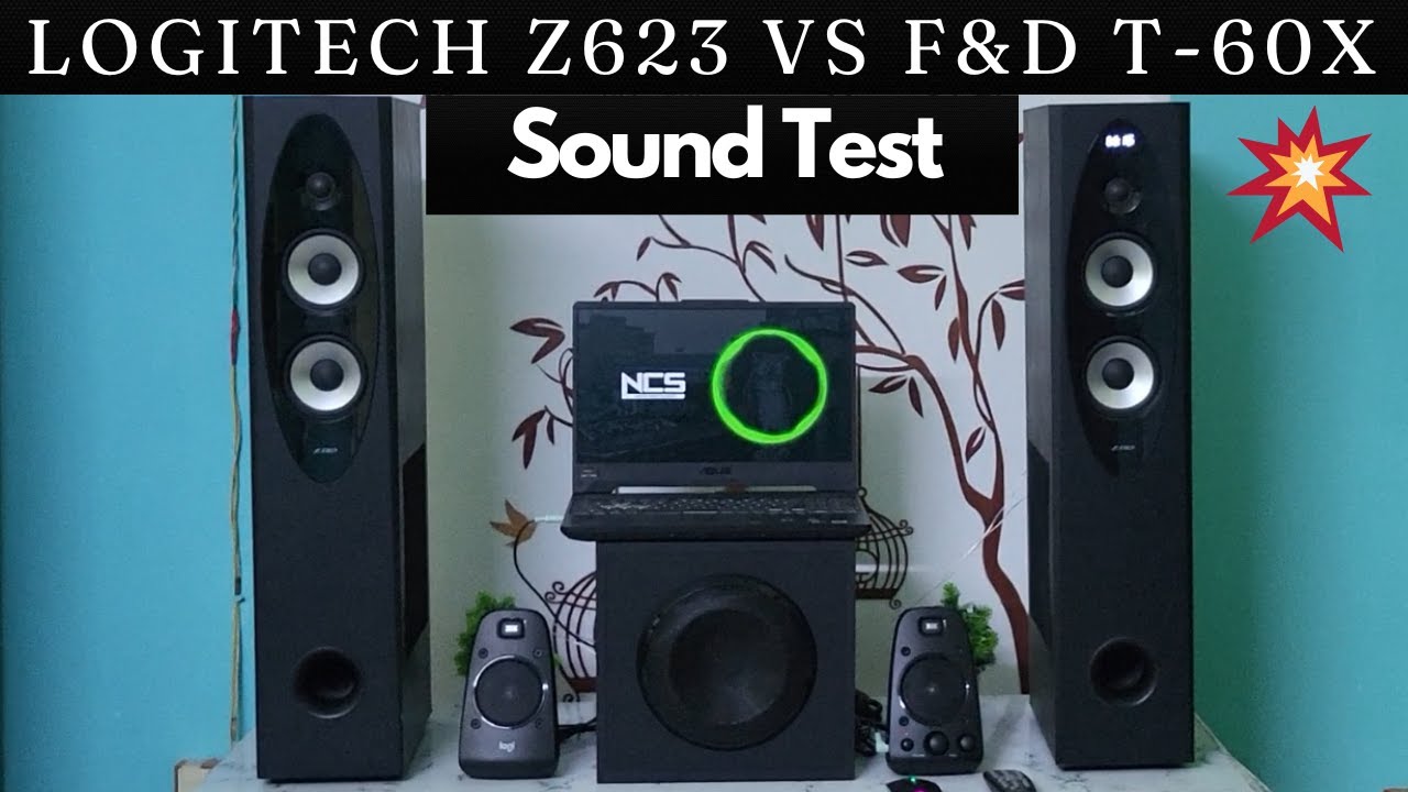 Logitech Z623 vs F&D T60-X Tower Speaker Sound Test Comparison | It's Surprising