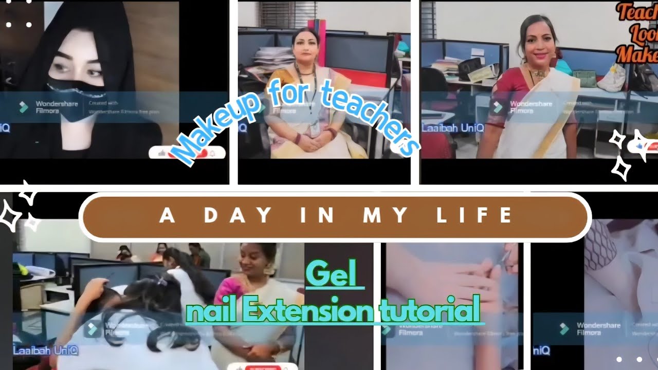 A Day at VLCC Academy🎓| Teacher's Makeup🎨 & Gel Nail Extension Student Vlog!