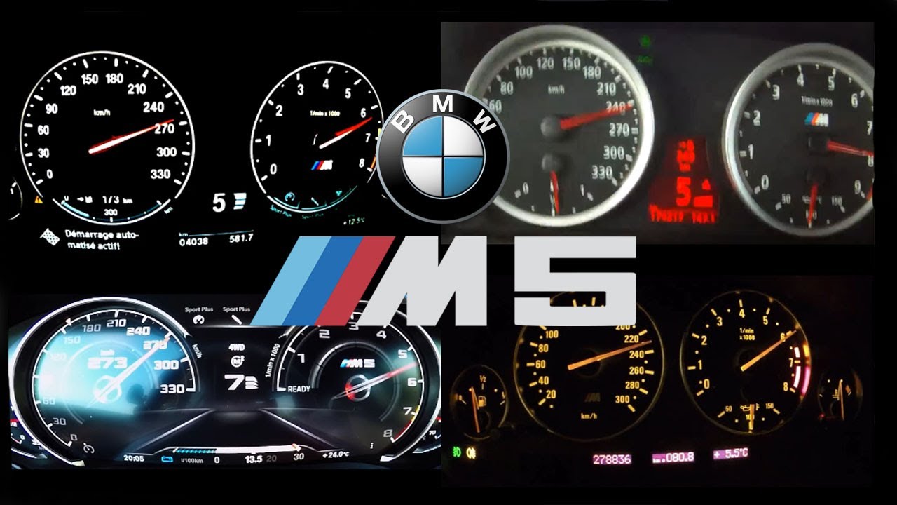 BMW M5 Acceleration Battle 0-100 & 0-250