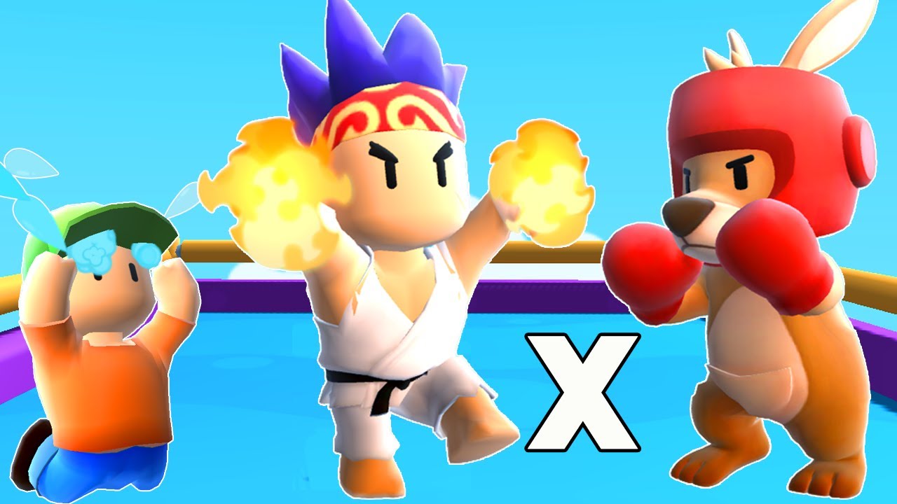 O MENINO HUMILDE FOI HUMILHADO PELO CANGURU BOXEADOR NO STUMBLE GUYS (O SENSEI SALVOU ELE)