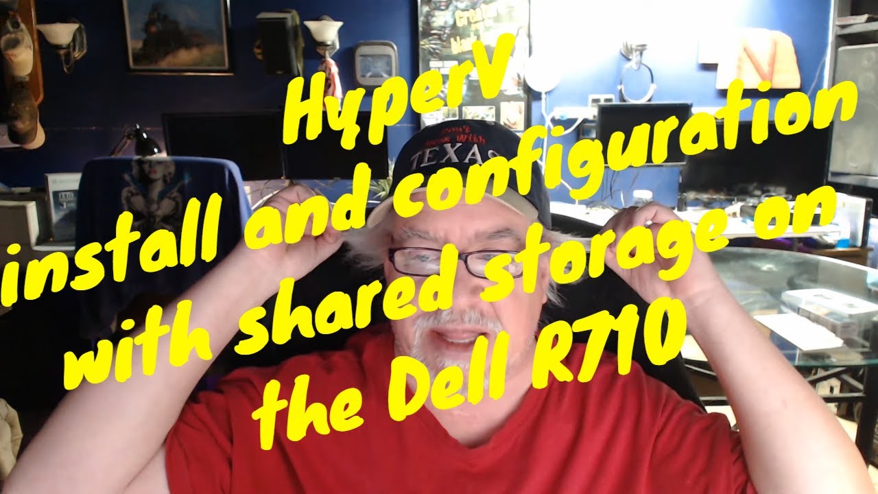 HyperV install and configuration with shared storage on the Dell R710
