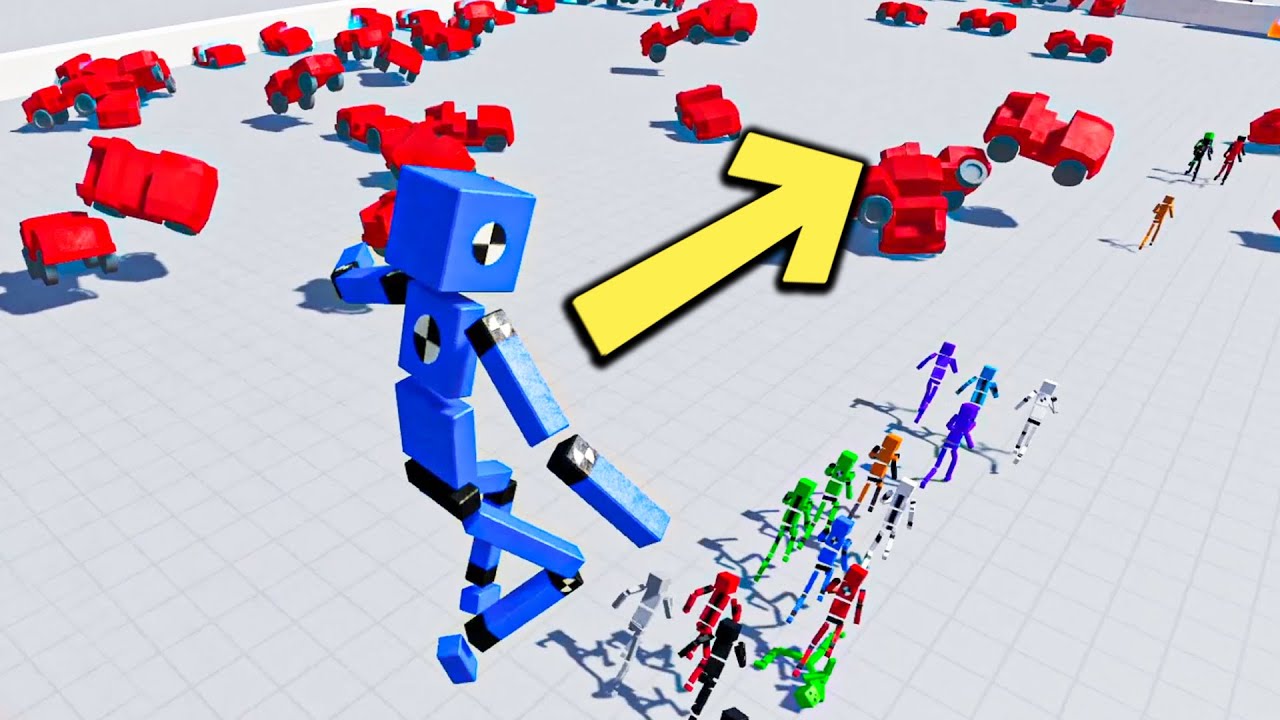 Tui phải vượt qua 1000 CHIẾC XE để tới đích! \\ Fun With Ragdoll