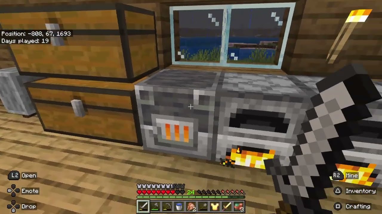Continuing a survival world in Minecraft with no commentary