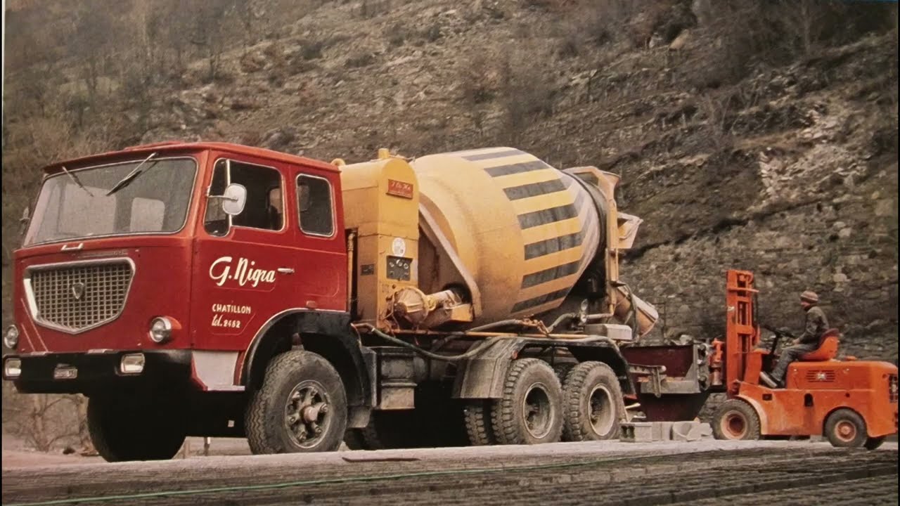 VIAGGIO NEL TEMPO CAMION D'EPOCA BETONIERE E CANTIERI ITALIANI ANNI 60 70 80 UN PEZZO DI CUORE 682
