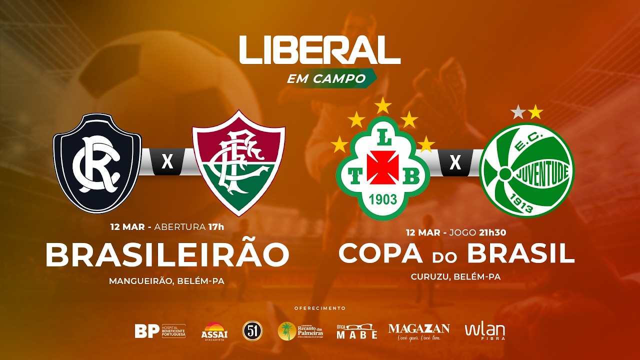 REMO X FLUMINENSE AO VIVO -  DIRETO DO MANGUEIRÃO - BRASILEIRÃO 2026 | TUNA X JUVENTUDE