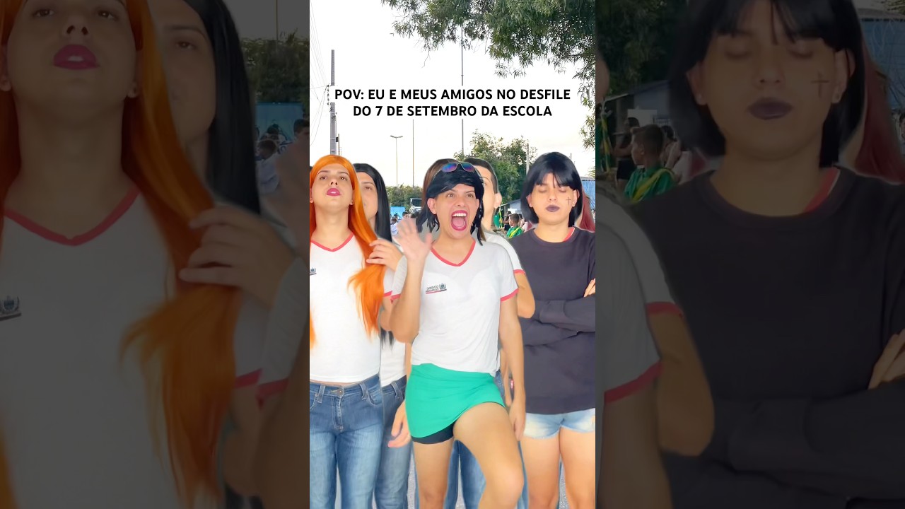 EU E MEUS AMIGOS NO DESFILE DO 7 DE SETEMBRO DA ESCOLA