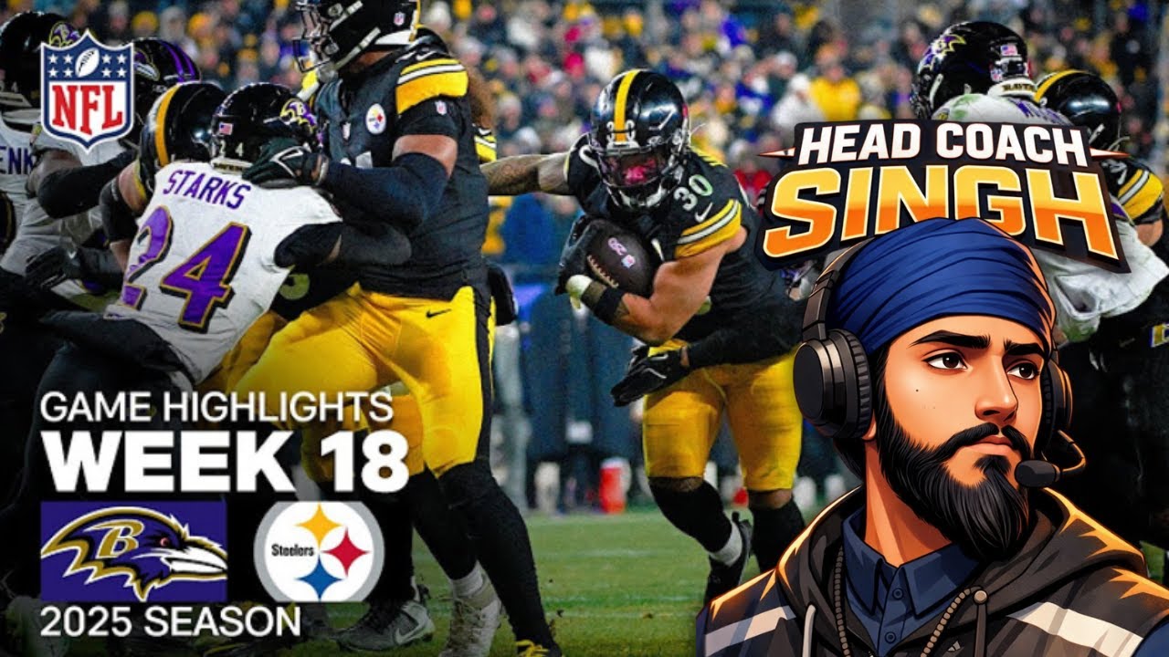 Coach Singh Reacts to Ravens vs Steelers INSANE ENDING!