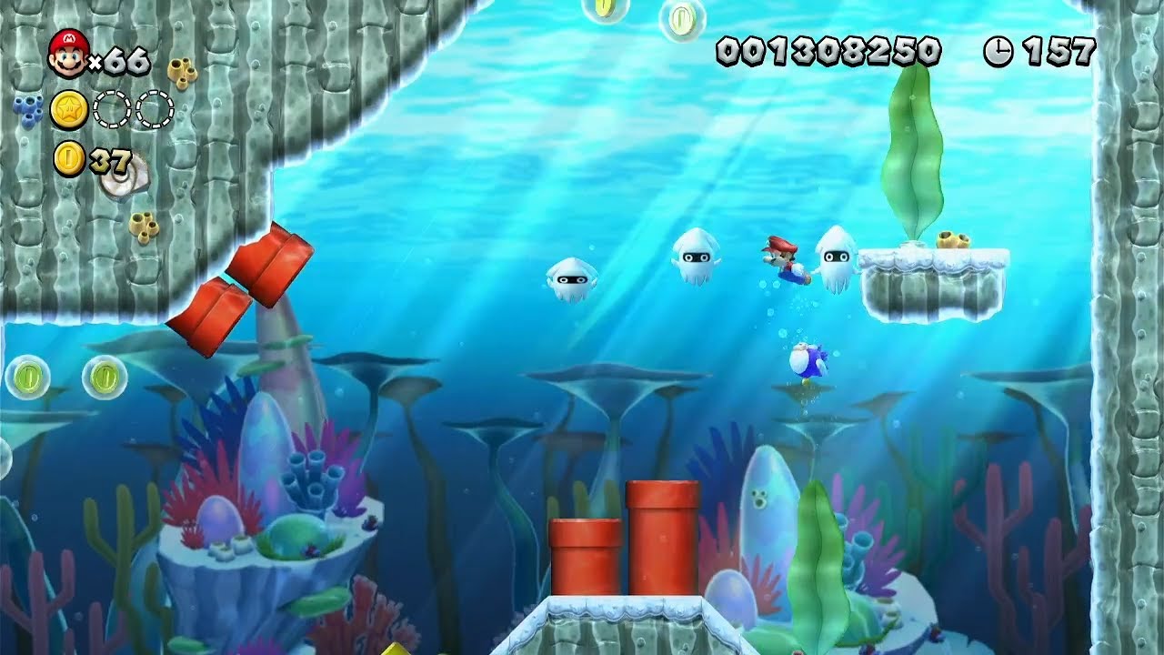 New Super Mario Bros U Deluxe! {Part 7 Sparkling Waters}