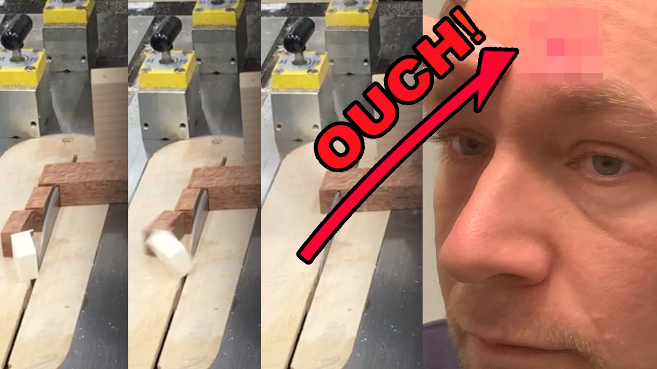 Table Saw Kickback HIT ME In The Forehead!