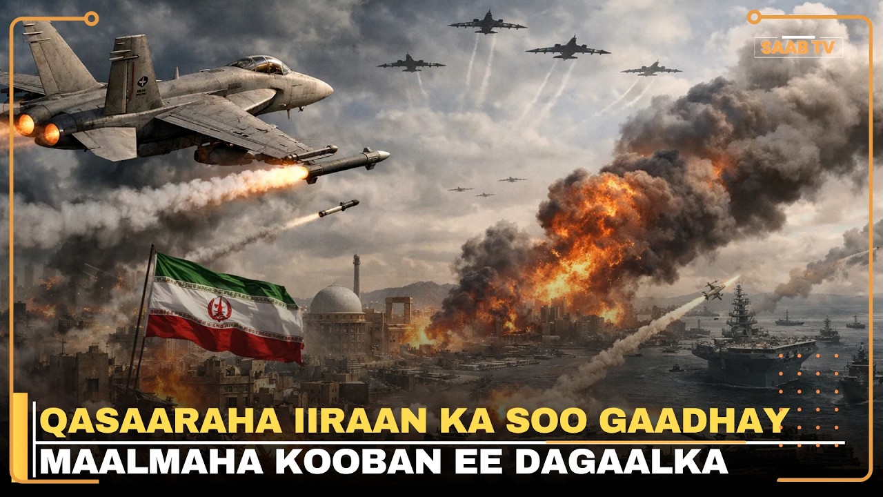 Burburka Iiraan ka soo gaadhay dagaalka oo la shaaciyey iyo duqaymaha Iiraan oo aan joogsan  .