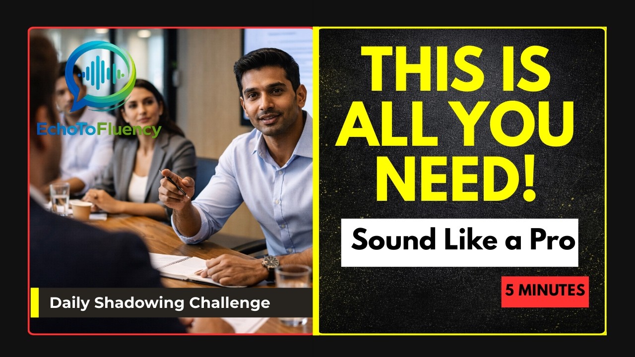 Day 24: English Shadowing Practice | All You Need to Lead a Meeting Like a Pro | Workplace English