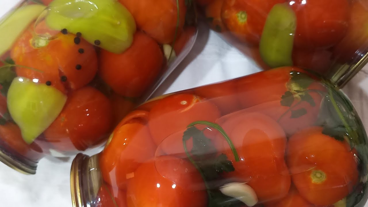 Պոմիդորի մարինադ/Առանց եռացնելու։ 