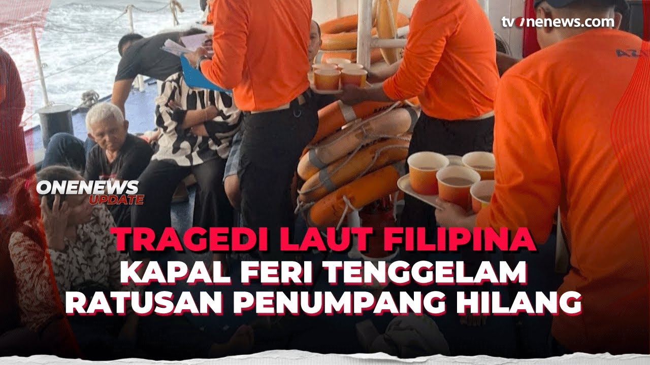 Kapal Feri Bawa 342 Penumpang Tenggelam di Filipina Selatan, 8 Orang Tewas | OneNews Update