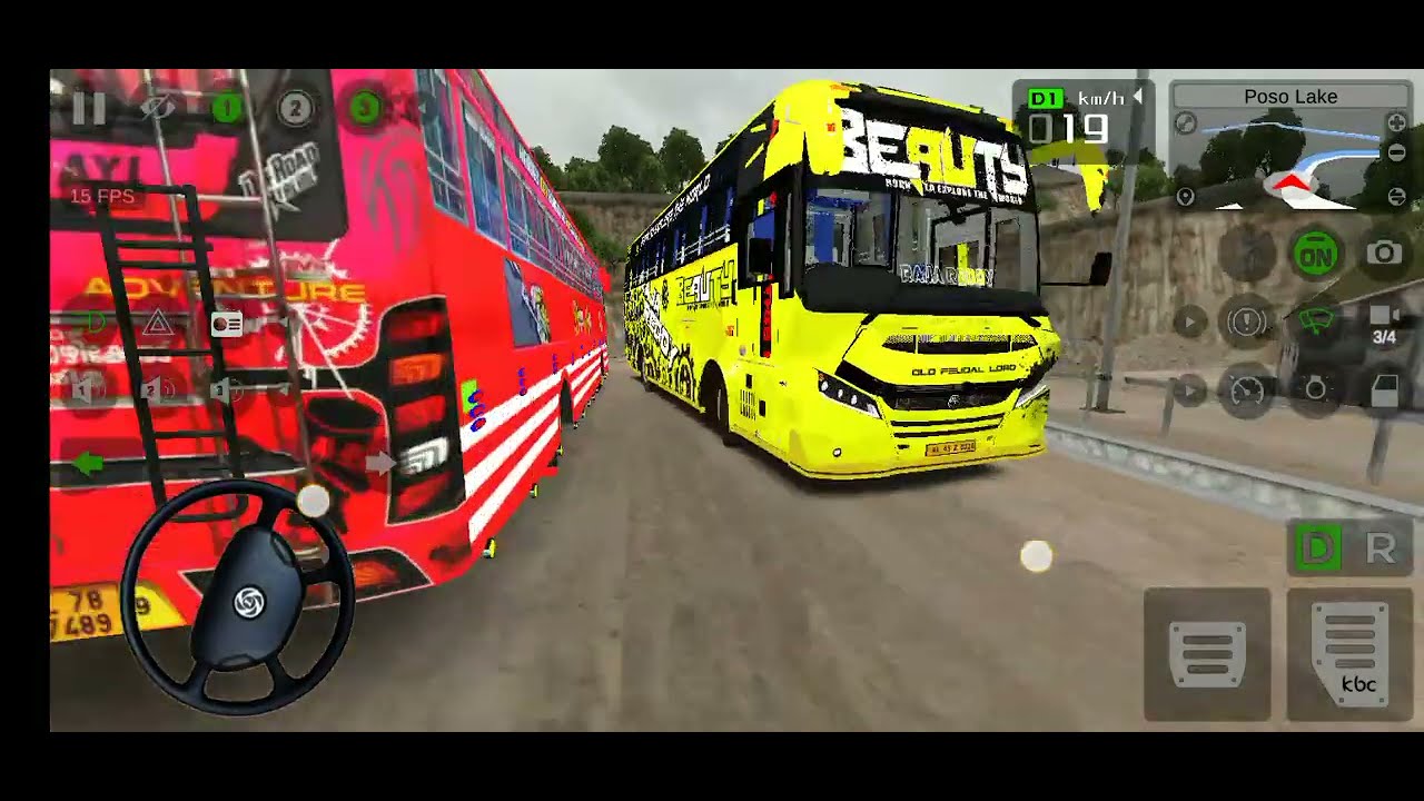 🟡BEAUTY BUS RIDE   #bussid #gaming #song #busmod @beautyholydaysarmy3396 @honybasra6315 @VS̈ 
