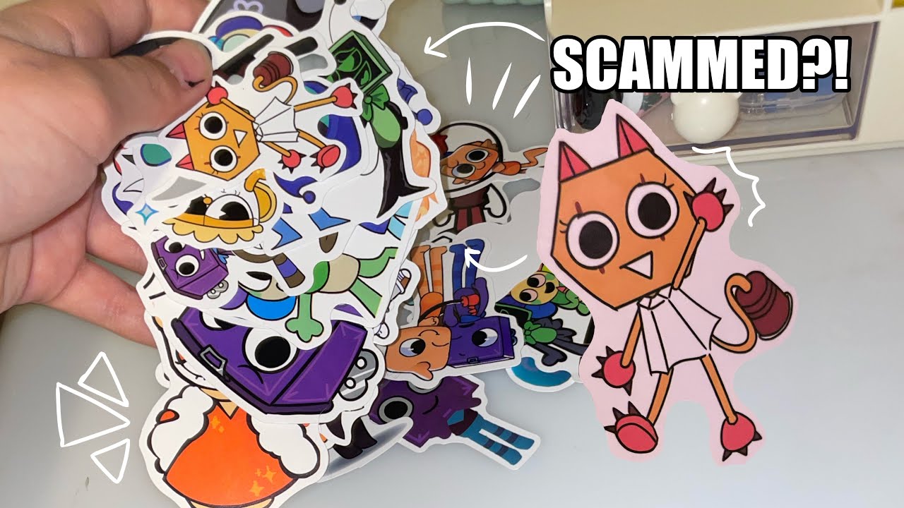 I GOT SCAMMED?![Dandy’s World stickers] | Marz-YT