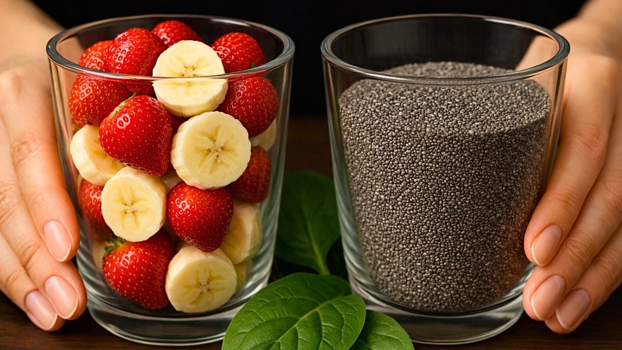 I have 1 glass a day and lose weight! 5-minute strawberry chia pudding recipe –lose 10 kg in 1 month