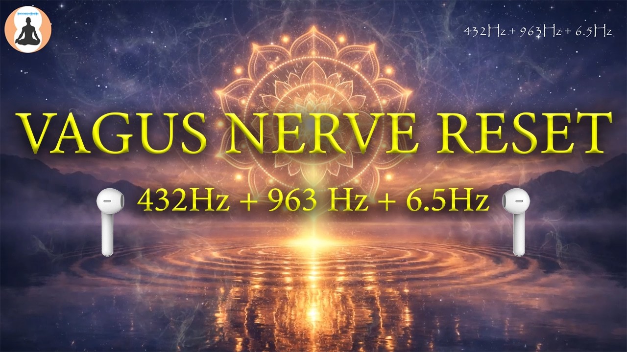 Activate Your Vagus Nerve | 432Hz + 963Hz + 6.5Hz Theta | Deep Parasympathetic Healing