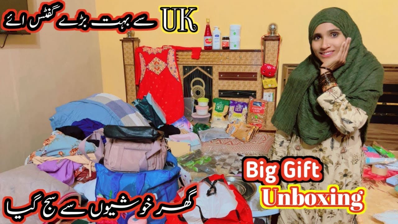 Uk Se Bohat Bare Gifts Aaye | Big Gift Unboxing |Dua Family vlogs 