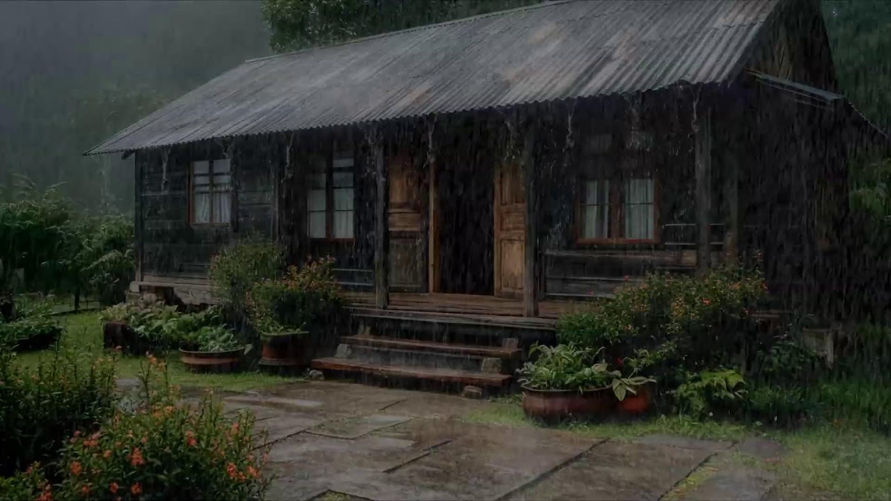 Soothing rainfall sound helping you unwind completely before deep sleep