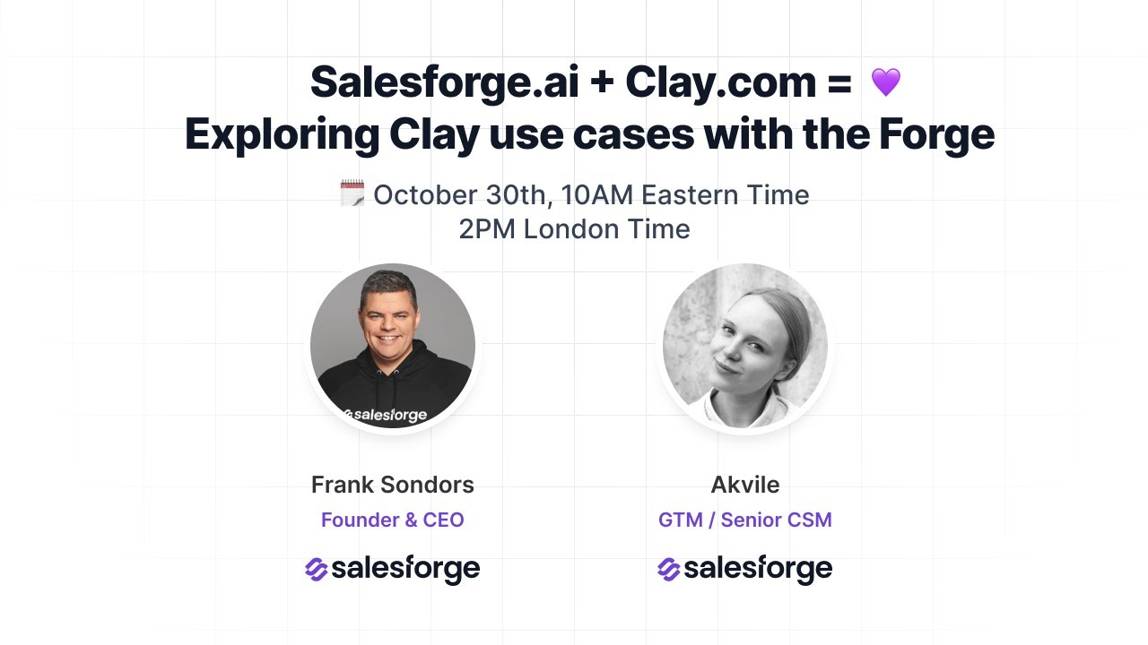 Salesforge.ai + Clay.com = ❤️