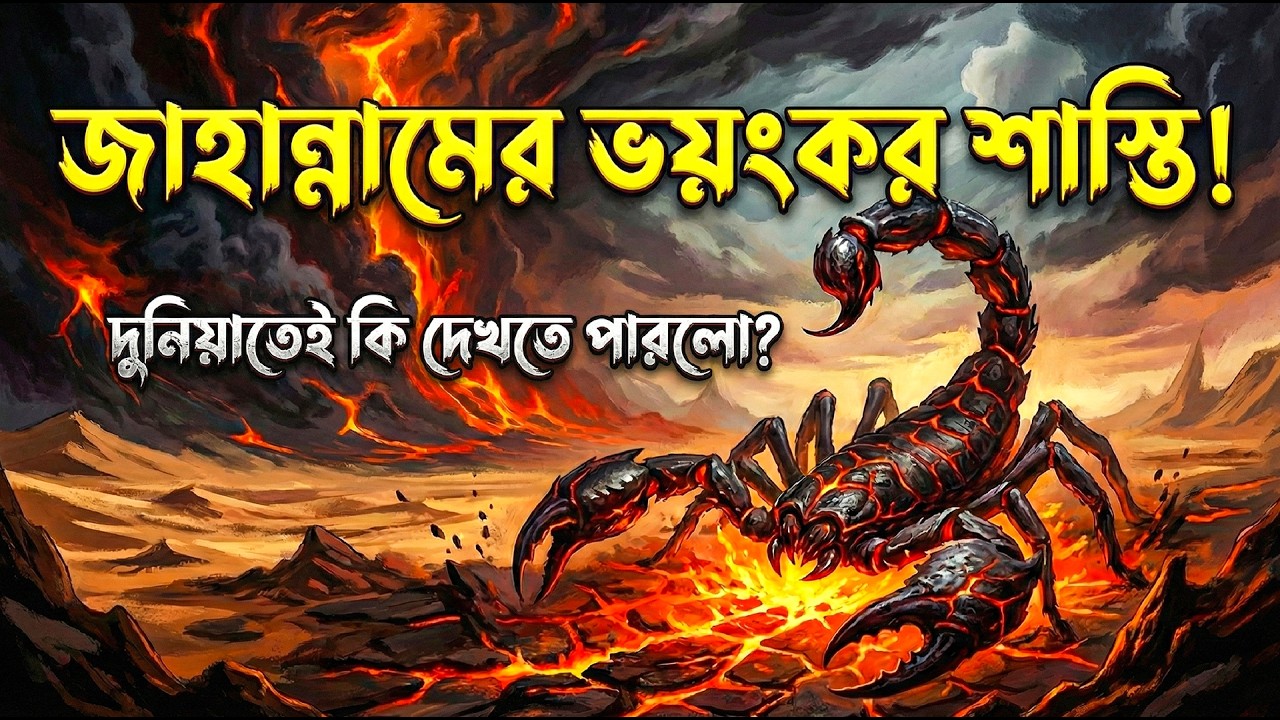 জাহান্নামের সাপের ভয়ংকর দৃশ্য! 😱 কবরের আজাব ও পরকালের শাস্তি ||   Jahannamer Shasti