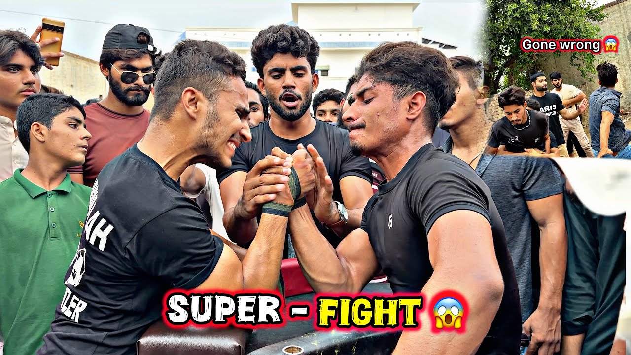 Super-Fight Ahmad vs Abdullah 🔥. During Superfight Match Gone Wrong 😱.(Samiarmwrestler pk)
