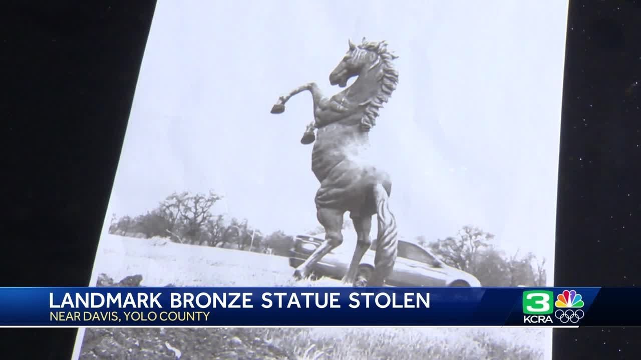 Landmark bronze horse statue stolen from Yolo County stable