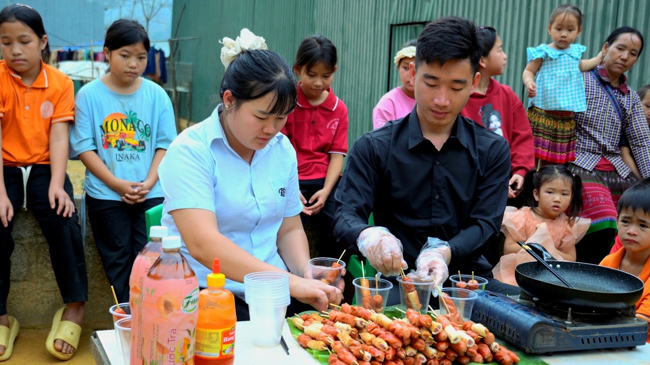 Готовим простую еду для бедных детей в высокогорье: Тьеу Динь и Куонг