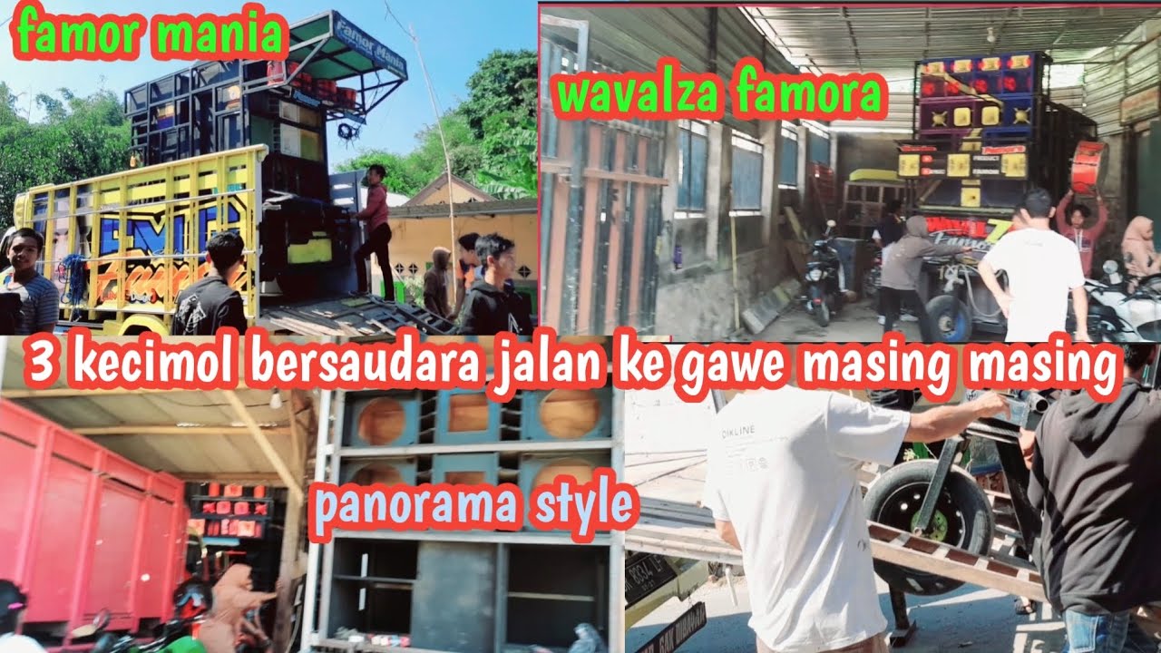 3 kecimol bersaudara berangkat ke gawe masing masing