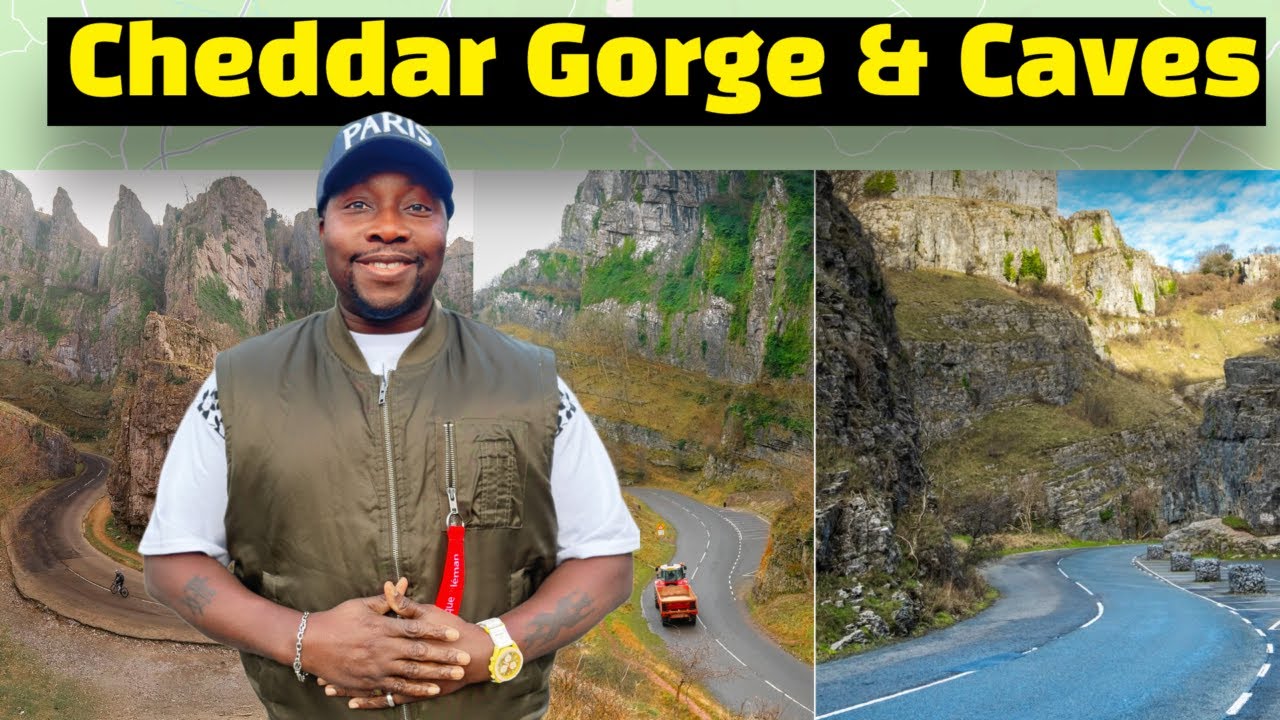 Stunning 4K Drive Through Cheddar Gorge and Caves 🫘: England’s Iconic Cheese Town⛰️🧀