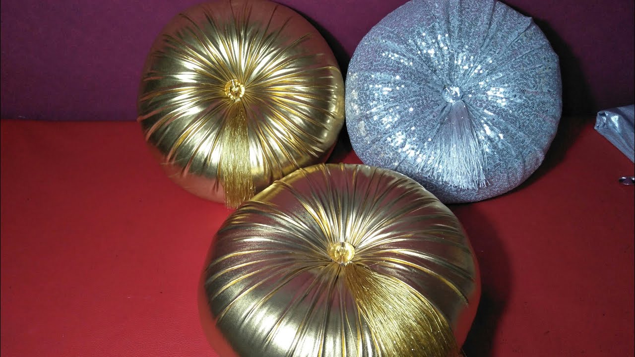 طريقة عمل مخدات ديكور على شكل دائري comment faire des coussins décoratifs
