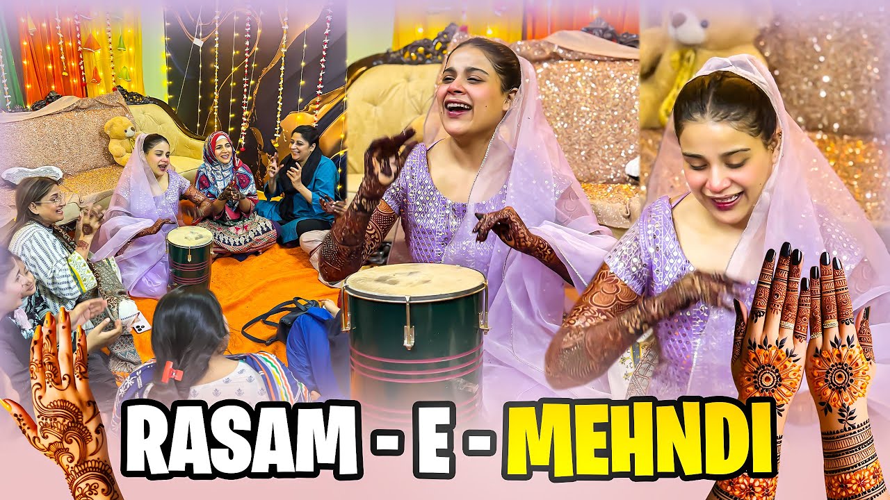 Kashaf Ansari Rasam e Mehndi 😍 Finally Apni Shadi Ke Mahndi Lagwa Le 🥹